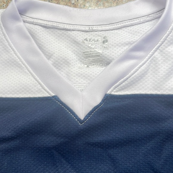 Pensacola Junior ice Flyers hockey jersey military jet blue adult size small S - Picture 5 of 10